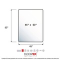 Office Jansan | Floortex PF1213425EV Cleartex Advantagemat 53 in. x 45 in. Phthalate Free PVC Chair Mat for Hard Floors - Clear image number 3