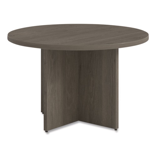 Office Desks & Workstations | Alera AE5NNN-R48CR33 TOM 48 in. Diameter Seville Round Conference Table - Walnut image number 0
