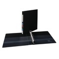 Office Jansan | Avery 79990 3 One Touch EZD Rings 1 in. Capacity 11 in. x 8.5 in. Heavy-Duty Non-View Binder with DuraHinge and Spine Label Holder - Black image number 0