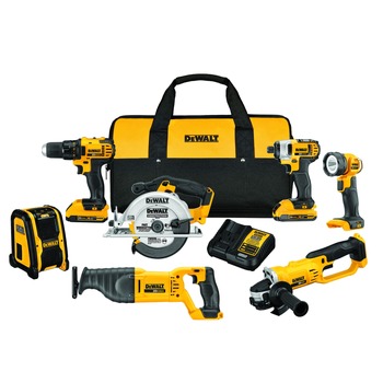 Factory Reconditioned Dewalt DCK720D2RVB 20V MAX Lithium-Ion Cordless Compact 7-Tool Combo Kit (2 Ah)