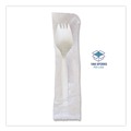 Food Service | Boardwalk BWKSPORKWHPPIW Mediumweight Wrapped Polypropylene Spork Cutlery - White (1000/Carton) image number 5