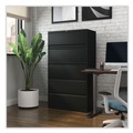 | Alera 25497 36 in. x 18.63 in. x 67.63 in. 5 Lateral File Drawer - Legal/Letter/A4/A5 Size - Black image number 4