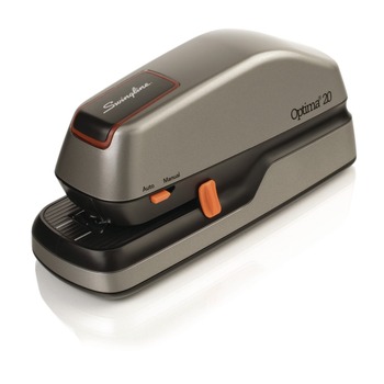 Swingline 20-Sheet Capacity Optima 20 Electric Stapler - Silver