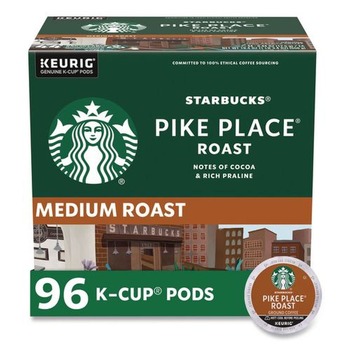 Starbucks 12434812 Coffee K-Cups Pack - Pike Place (96/Carton)
