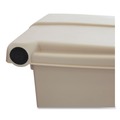 Trash Cans | Rubbermaid Commercial FG614400BEIG 12 Gallon Indoor Utility Step-On Plastic Waste Container - Beige image number 6