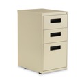 Office Carts & Stands | Alera ALEPABBFPY 14.96 in. x 19.29 in. x 27.75 in. 3-Drawers: Box/Box/File Legal/Letter Left or Right File Pedestal - Putty image number 0
