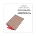 Envelopes & Mailers | Universal UNV62264 10.5 in. x 16 in. Barrier Bubble Air Cell Cushion Self-Adhesive Closure #5 Natural Self-Seal Cushioned Mailer - Kraft (80/Carton) image number 4