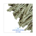 Mops | Boardwalk BWKCM20032 32 oz. 4-Ply Cut-End Cotton Mop Head - White (12/Carton) image number 4