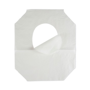 Boardwalk 14.17 in. x 16.73 in. Premium Half-Fold Toilet Seat Covers - White (250/Sleeve, 4 Sleeves/Carton)