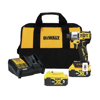 Dewalt DCF845P2 20V MAX XR Brushless Lithium-Ion Cordless 3-Speed 1/4 in. Impact Driver Kit (5 Ah)