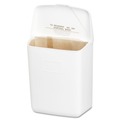  | HOSPECO 250-201W 1 Gallon PPC Plastic Wall Mount Sanitary Napkin Receptacle-ABS - White image number 0
