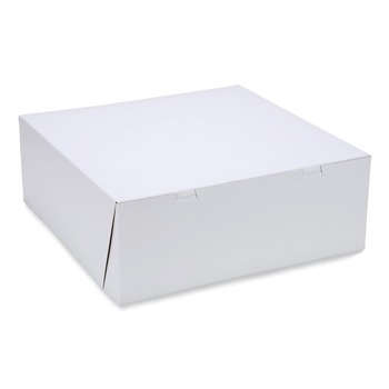 SCT 16 in. x 16 in. x 6 in. Paper Standard Bakery Boxes - White (50/Carton)