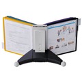 Office Jansan | Durable 554200 10 in. x 5.63 in. x 13.88 in. 10 Panels SHERPA Desk Reference System - Assorted Borders image number 4