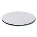 Office Jansan | Alera ALETTRD36WG 35.5 in. Diameter Round Reversible Laminate Table Top - White/Gray image number 1