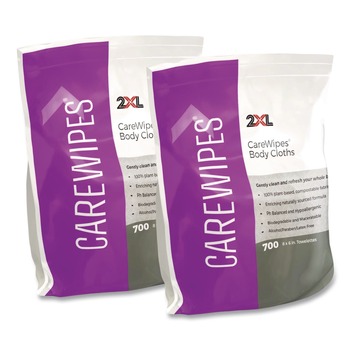 2XL 6 in. x 8 in. 1-Ply Performance Body Cloths - Unscented/White (1400/Carton)