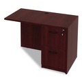 Labor Day Sale! Save $30 off $199! | Alera ALEVA354224MY 42 in. x 23.63 in. x 29.5 in. Valencia Series Reversible Return/Bridge Shell - Mahogany image number 5