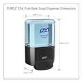 Bulk Savings Pricing 2 | PURELL 5034-01 ES4 4.88 in. x 8.8 in. x 11.38 in. 1,200 mL Push-Style Soap Dispenser - Graphite (1/Carton) image number 4