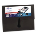 Office Jansan | Avery 73517 5 Sections Cord/Hook Closure Slide and View Expanding File - Letter, Black image number 0