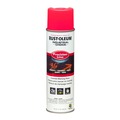 Painting | Rust-Oleum 1861838CT Industrial Choice 17 oz M1800 System Precision Line Water-Based Marking Paint - Flat Fluorescent Pink (12/Carton) image number 0