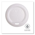 Cups and Lids | Eco-Products EP-ECOLID-W 10 - 20 oz. EcoLid Renewable/Compostable Hot Cup Lid - White (800/Carton) image number 5