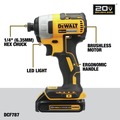 Combo Kits | Factory Reconditioned Dewalt DCK277D2R 20V MAX 1/2 in. Cordless Drill Driver and 1/4 in. Cordless Impact Driver Combo Kit image number 3