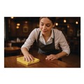 Cleaning Cloths | Boardwalk BWK12YELCLOTH 12 in. x 12 in. Microfiber Cleaning Cloths - Yellow (12/Pack) image number 6