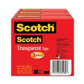 Office Jansan | Scotch 600-72-3PK 1 in. x 72 yds 3 in. Core Tape - Transparent (3/Pack) image number 3