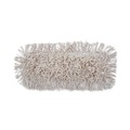 Mops | Boardwalk BWK1312 12 in. x 5 in. Cotton Dust Mop Head - White image number 0