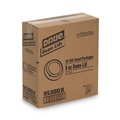 Food Trays, Containers, and Lids | Dixie 9538DX 8 oz. Drink-Thru Hot Drink Cup Lids - White (1000/Carton) image number 1