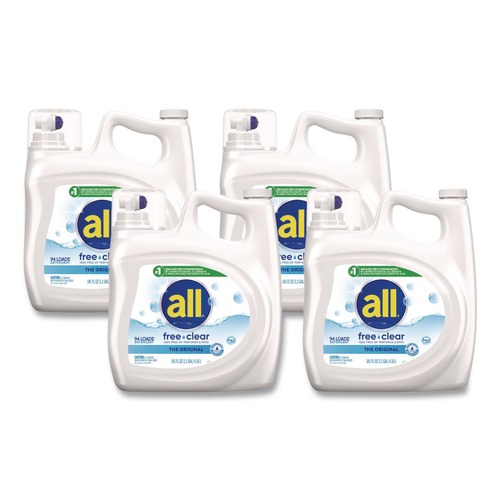 Cleaning & Janitorial Supplies | Dial 46159 141 oz Ultra Free Clear Liquid Detergent - Unscented (4/Carton) image number 0