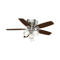 Ceiling Fans | Casablanca 53187 44 in. Durant 3 Light Brushed Nickel Ceiling Fan with Light image number 2