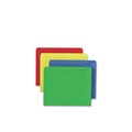 File Folders | Smead 75613 Straight Tab Letter Size Colored File Jackets with Reinforced Double-Ply Tab - Assorted Colors (100/Box) image number 1
