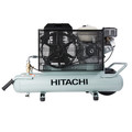 Portable Air Compressors | Factory Reconditioned Hitachi EC2610E 5.5 HP 8 Gallon Oil-Free Wheelbarrow Air Compressor image number 3