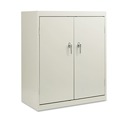 Office Filing Cabinets & Shelves | Alera CM4218LG 36 in. x 42 in. x 18 in. Assembled High Storage Cabinet with Adjustable Shelves - Light Gray image number 0