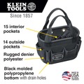 Cases and Bags | Klein Tools 5144BHB14OS Hard-Body 29-Pocket Aerial Bucket - Black image number 6