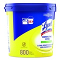 Cleaning & Janitorial Supplies | LYSOL Brand 19200-99856 6 in. x 8 in. 1-Ply Professional Disinfecting Wipe Bucket - Lemon and Lime Blossom White image number 3