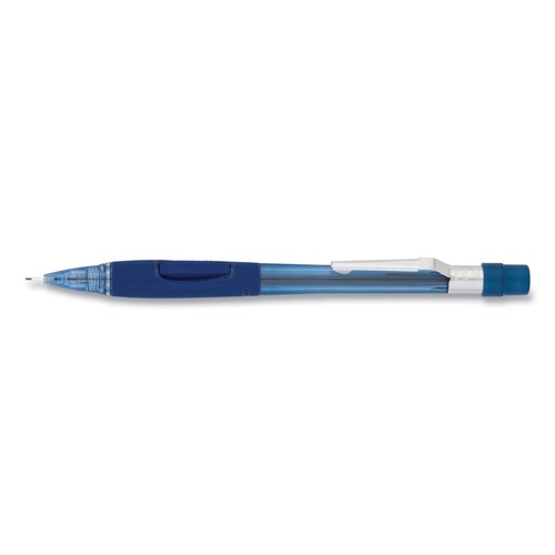  | Pentel PD347TC Quicker Clicker HB (#2.5) 0.7 mm Mechanical Pencil Black Lead - Transparent Blue Barrel image number 0