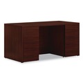 Office Desks & Workstations | HON H105892.NN 10500 Series 60 in. x 30 in. x 29.5 in. Double Pedestal Desk with Full Pedestals - Mahogany image number 0