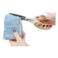 Office Jansan | Westcott 16447 8 in. Long 3.25 in. Cut Length CarboTitanium Bonded Scissors - Straight White/Green Handle image number 4