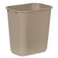 Trash & Waste Bins | Rubbermaid Commercial FG295600BEIG 7-Gallon Rectangular Deskside Wastebasket - Beige image number 0