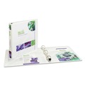 Office Jansan | Avery 01318 Heavy-Duty 1 in. Capacity 11 in. x 8.5 in. 3 Ring View Binder with DuraHinge, One Touch EZD Rings, and Extra-Wide Cover - White image number 1