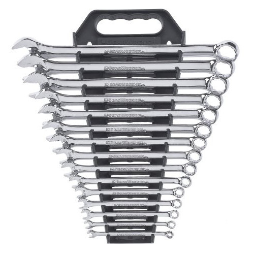  | GearWrench 81901 15-Piece SAE Long Pattern Combination Non-Ratcheting Wrench Set image number 0