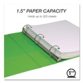 Binders & Binding Supplies | Samsill MP286578 Earth's Choice Plant-Based 11 in. x 8.5 in. 1.5 in. Capacity 3 Rings Economy Round Ring View Binders - Lime (2/Pack) image number 2