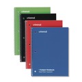 Office Jansan | Universal UNV66634 10.5 in. x 8 in. 1-Subject Quadrille Rule Wirebound Notebook - Assorted Cover Colors (4/Pack) image number 1