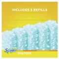 Cleaning & Janitorial Supplies | Swiffer 11804 Dusters Starter Kit with Dust Lock Fiber and 6 in. Handle - Blue/Yellow (6/Carton) image number 7