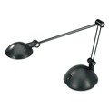  | Alera ALELED912B 11.88 in. W x 5.13 in. D x 18.5 in. H Twin-Arm Task LED Lamp with USB Port - Black image number 2