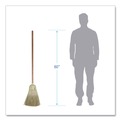 Brooms | Boardwalk BWKBR10002 60 in. Corn/Synthetic Fiber Bristle Broom - Gray/Natural (6/Carton) image number 2
