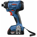 Combo Kits | Bosch GXL18V-26B22 18V 2-Tool Combo Kit with 1/2 In. Compact Drill/Driver and 1/4 In. Hex Impact Driver image number 2
