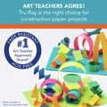 Paper & Printables | Pacon P103058 12 in. x 18 in. 76 lbs. Text Weight Tru-Ray Construction Paper - White (25 Packs/Carton) image number 2