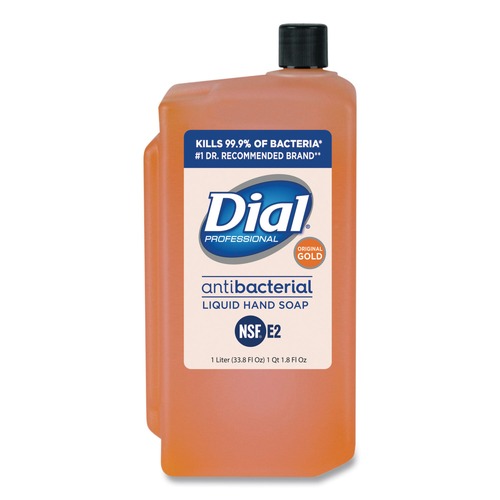 Dial Professional 84019 Gold Antimicrobial Soap, Floral, 1000mL Refill (8/Carton) image number 0